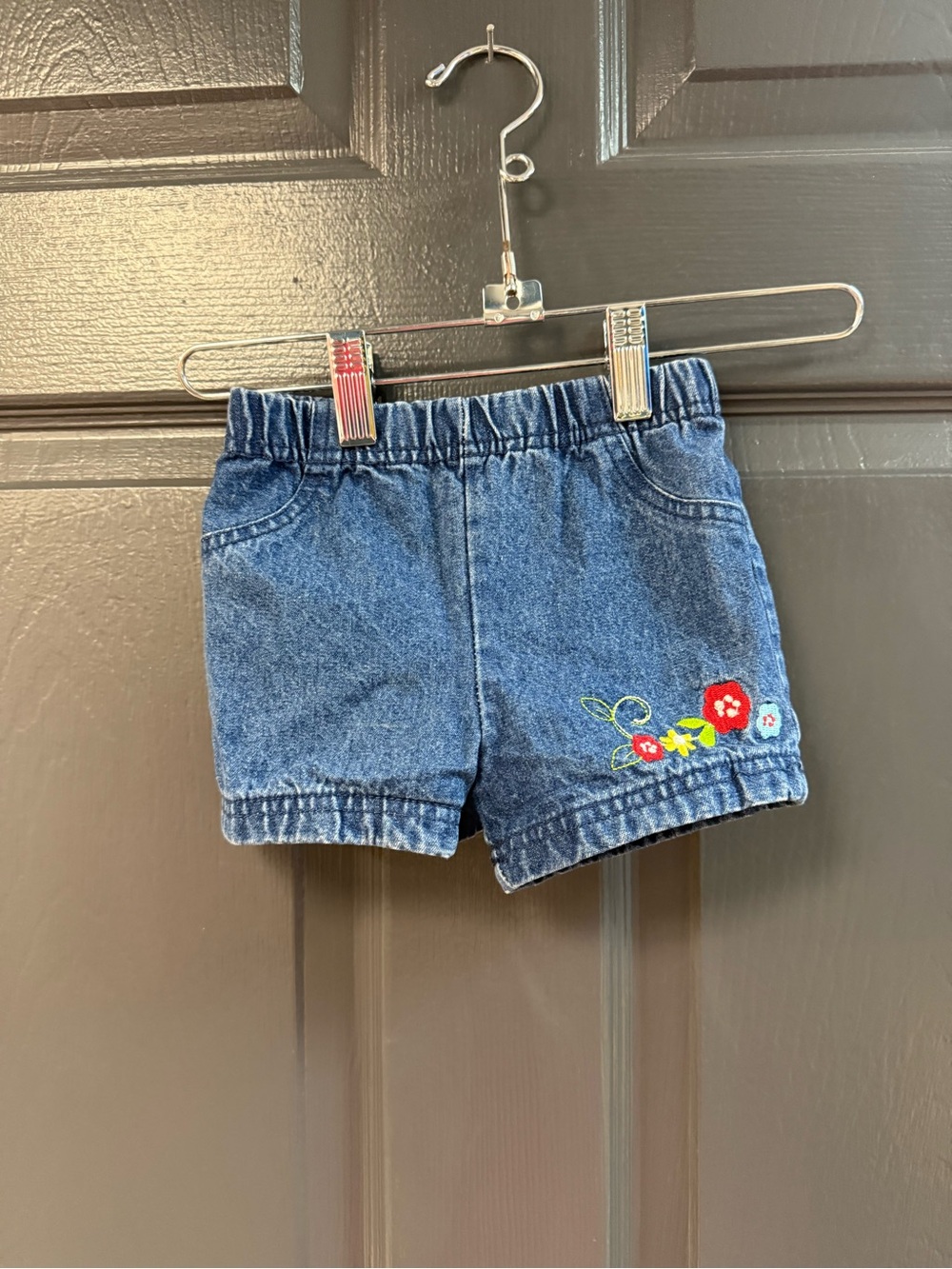 Vintage 90s Disney Baby/Toddler Embroidered Denim Shorts
